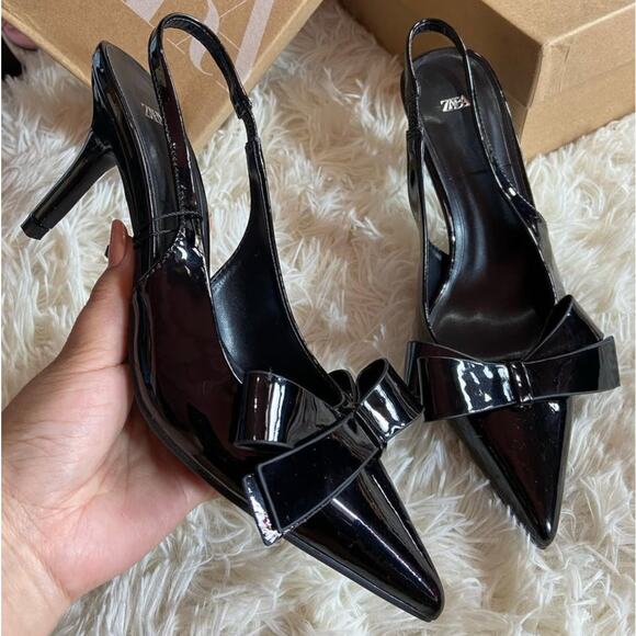 ZARA Pointed Toe Slingbacks NWT LAST ONE!!! - Picture 8 of 16